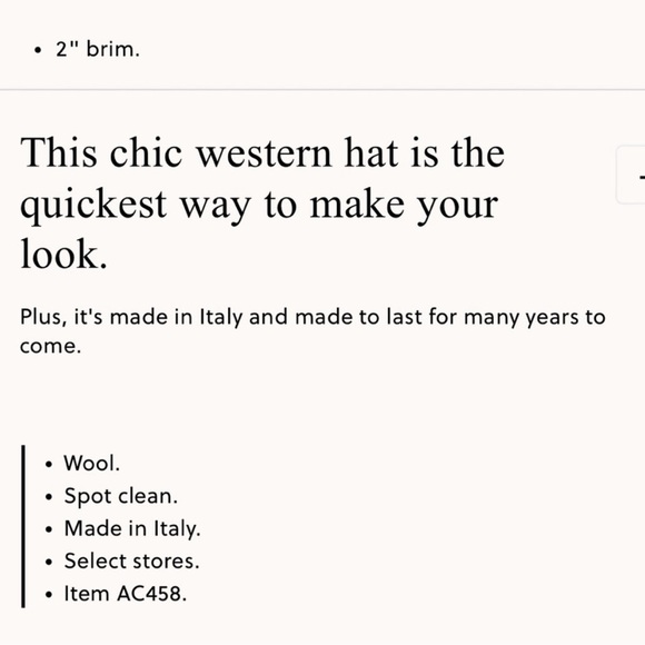 NWT J. Crew Western Wool Hat - Picture 4 of 4